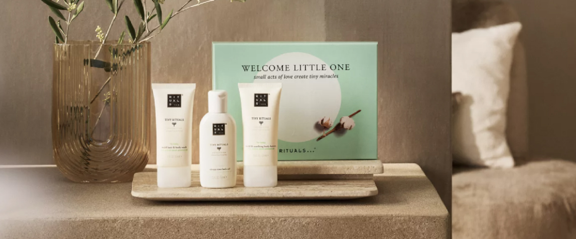 Coffret bébé Rituals, parfait comme cadeau d’affaires attentionné lors d’une naissance