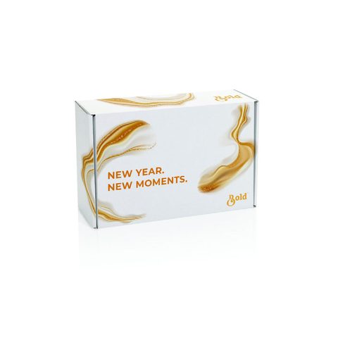 Geschenkbox mit Motiv „New moments“ zum Set New Year Start-Up Specials