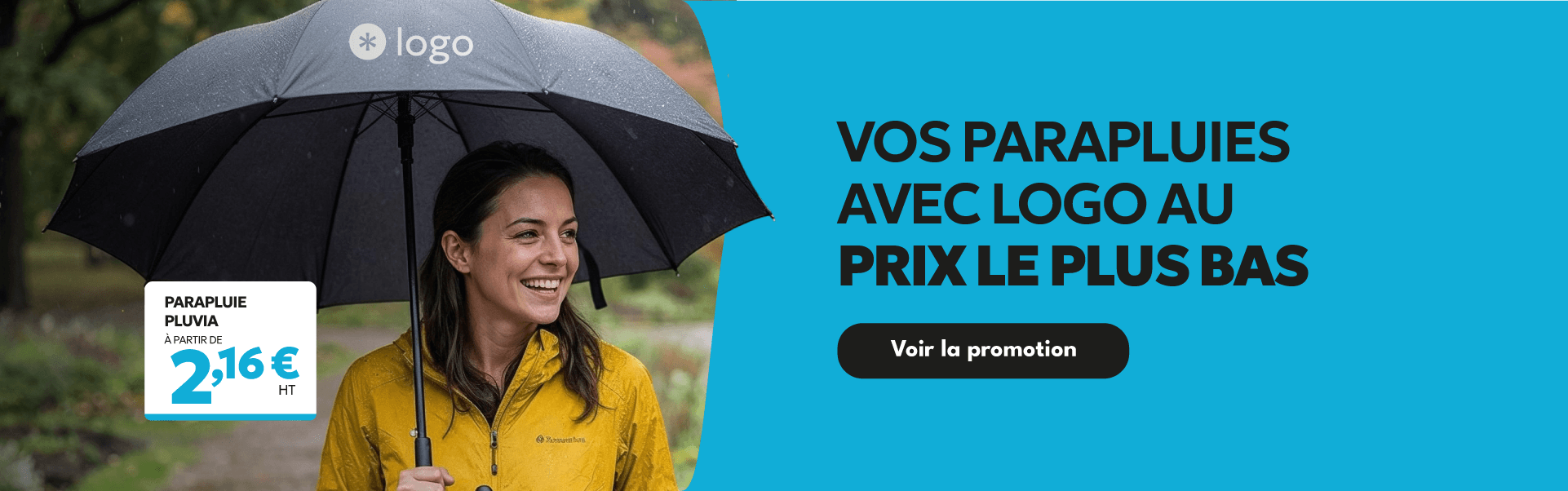 Vos parapluies avec logo au prix le plus bas
