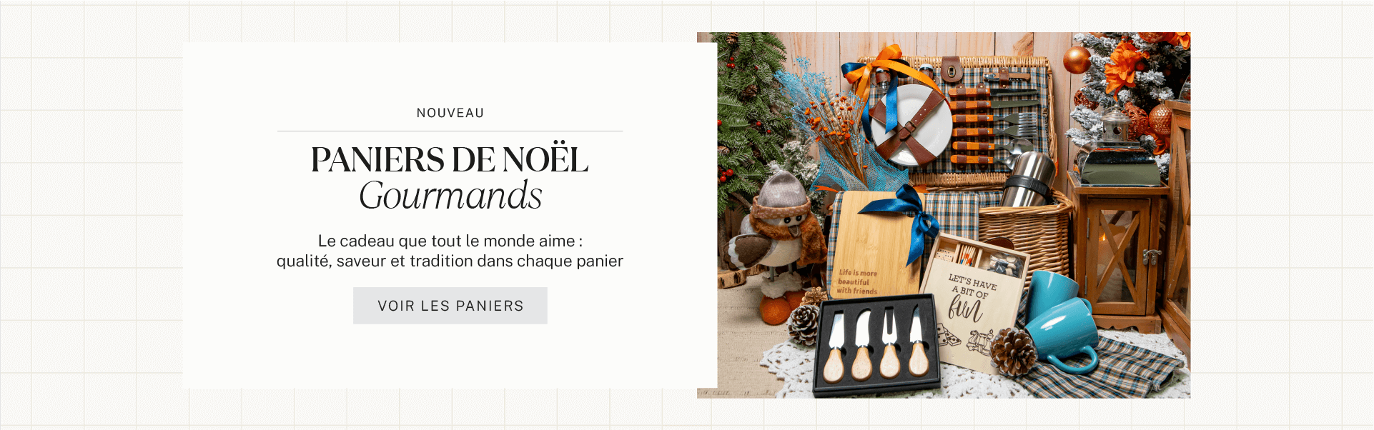 Paniers de Noël gourmands