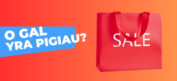 E-parduotuvės pagrindinis puslapis