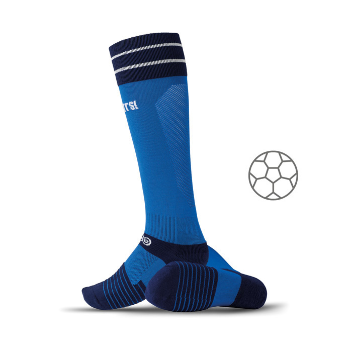 Chaussettes de football et de sport tricotées qui couvrent la jambe